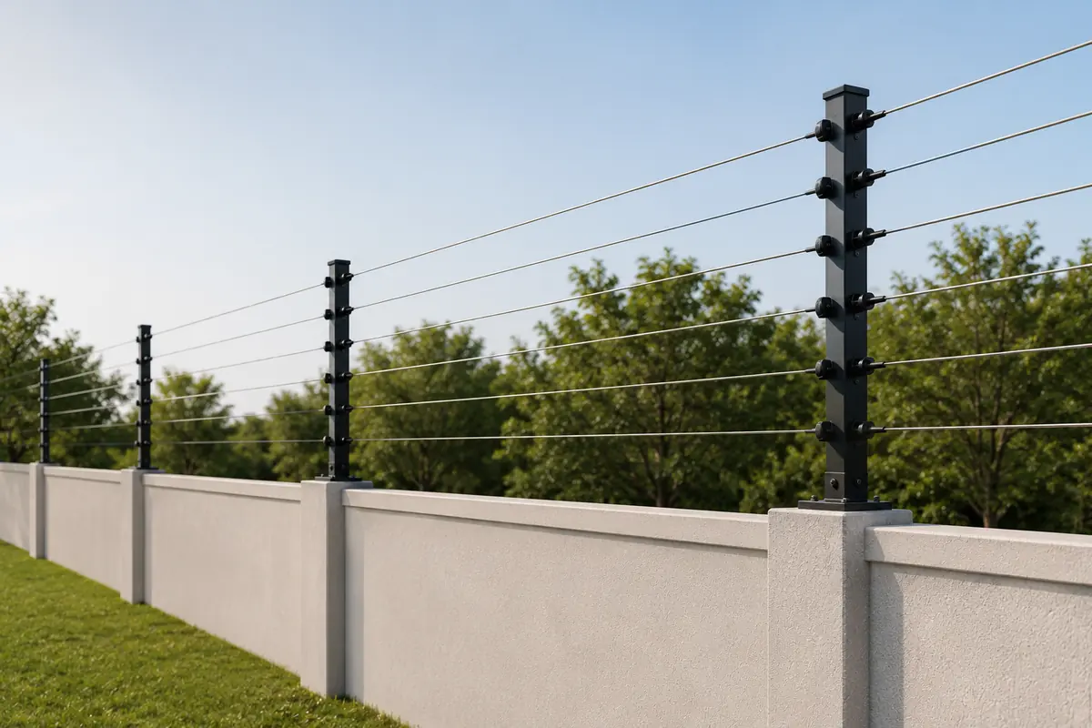 Electric fence installation Electric fence installation