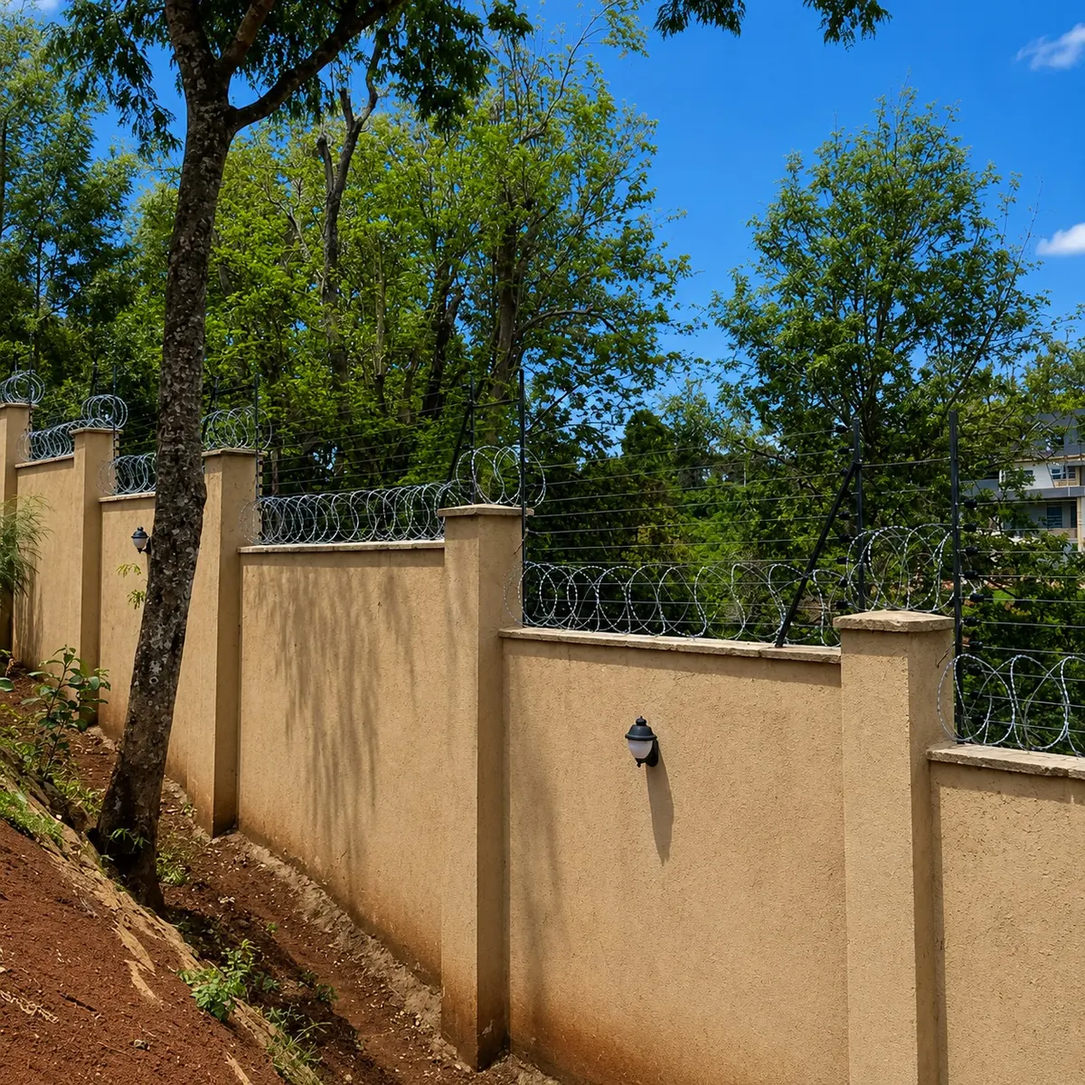 Electric perimeter fence Electric perimeter fence