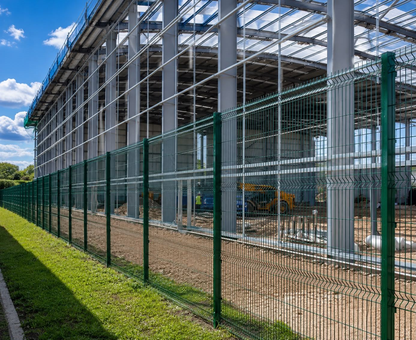 Industrial fencing installation