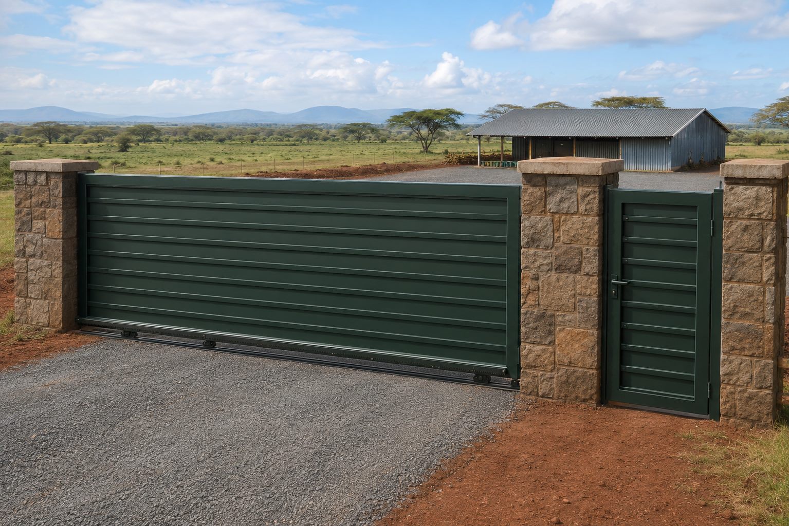 Large Gate Installation